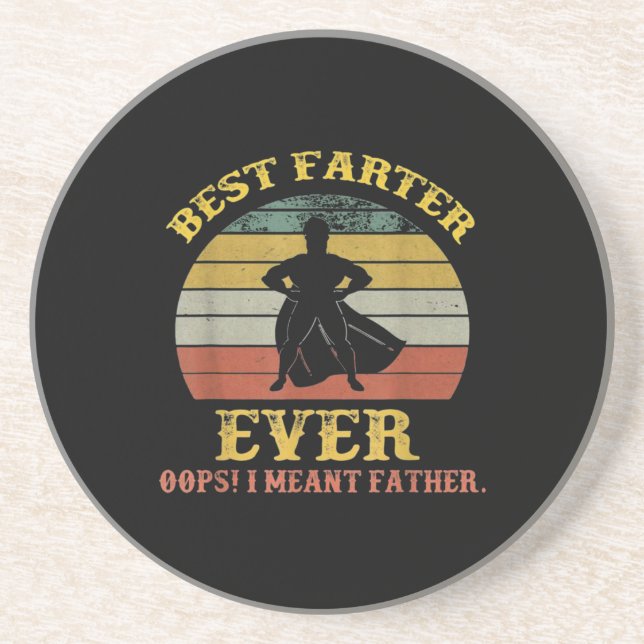 Posavasos El mejor regalo para el padre de Oops nunca (Frente)