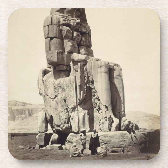 Posavasos El "Memnon vocal", estatua colosal de Amenhotep I (Frente)