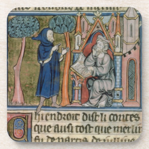 Posavasos El ms capítulo 95 f.268 MERLIN dicta la historia 