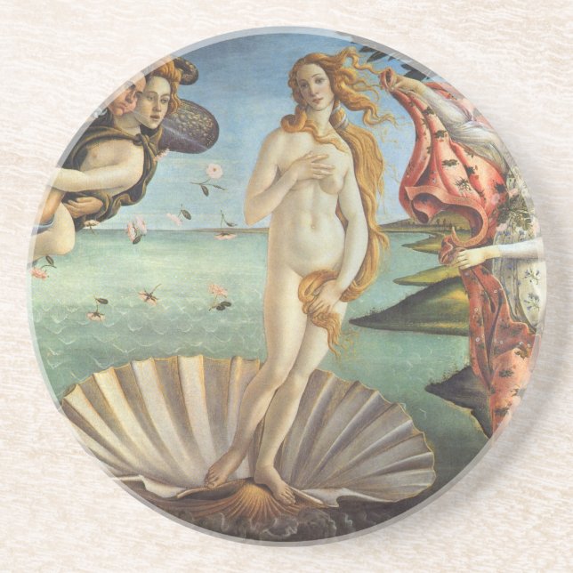 Posavasos El nacimiento de Venus por Sandro Botticelli (Frente)