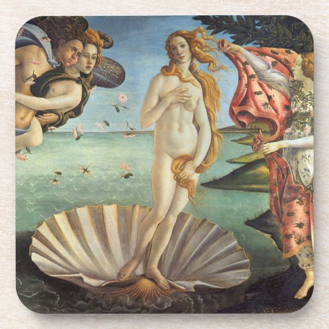 Posavasos El nacimiento de Venus por Sandro Botticelli (Frente)