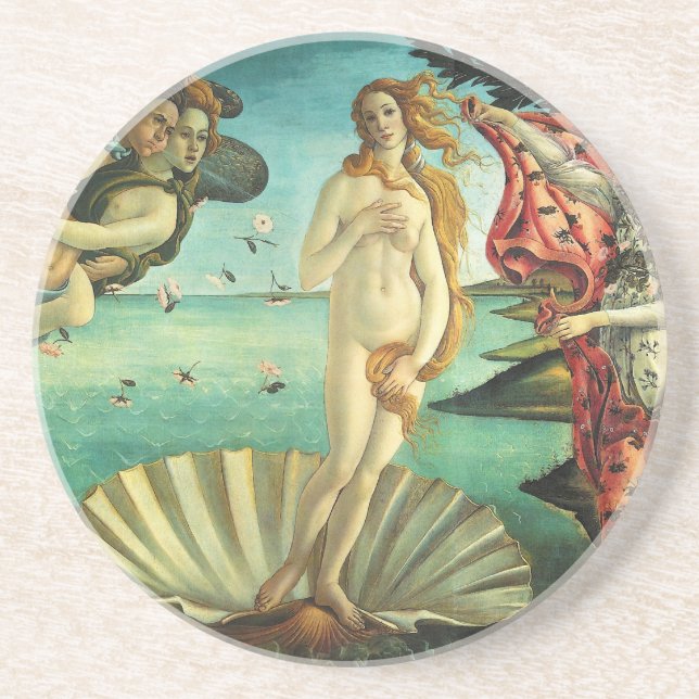 Posavasos El nacimiento de Venus por Sandro Botticelli (Frente)