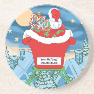 Posavasos El navidad divertido de Papá Noel Humor cómo está