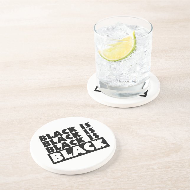 Posavasos El negro es negro (Lado)