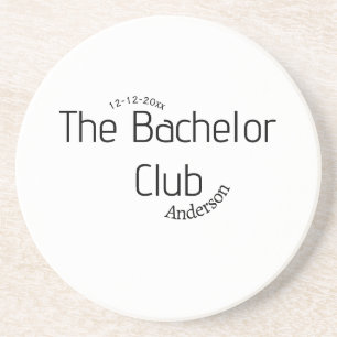 Posavasos el nombre del club de soltero año elegante curvy d