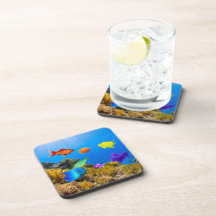 Posavasos El orgullo de los peces de SlipperyJoe es púrpura