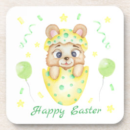 Posavasos El Oso de Pascua Cuto por un ánimo positivo