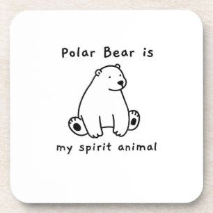 Posavasos El Oso Polar Cuto Es Mi Espíritu El Oso Animal