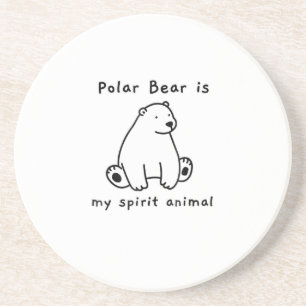 Posavasos El Oso Polar Cuto Es Mi Espíritu El Oso Animal