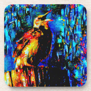 Posavasos El pájaro solitario 2