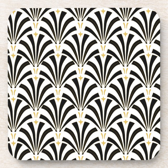 Posavasos El Palmetto del art déco aviva el modelo de (Frente)