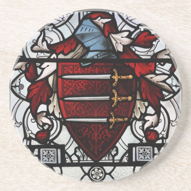 Posavasos El panel medieval del vitral (Frente)