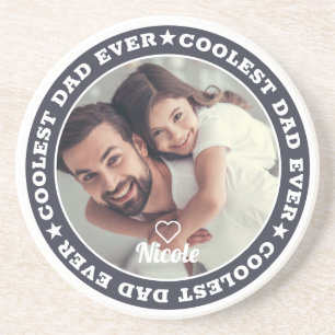Posavasos El papá más genial jamás Foto personalizada modern