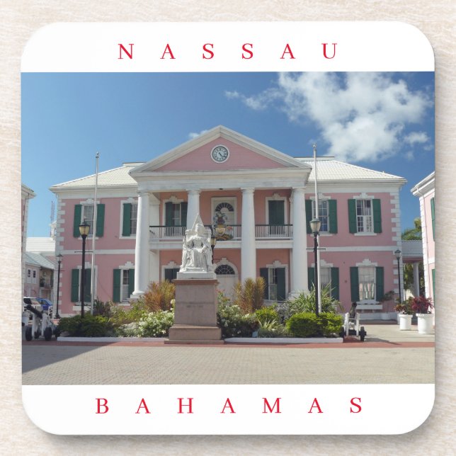 Posavasos El Parlamento de las Bahamas construye catastro (Frente)