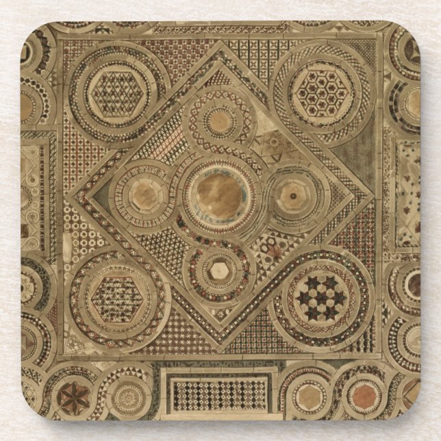 Posavasos El pavimento de mosaico antes del altar, platea A (Frente)