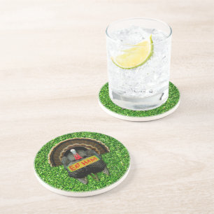 Posavasos El pavo orgulloso de SlipperyJoe come jamón colgar