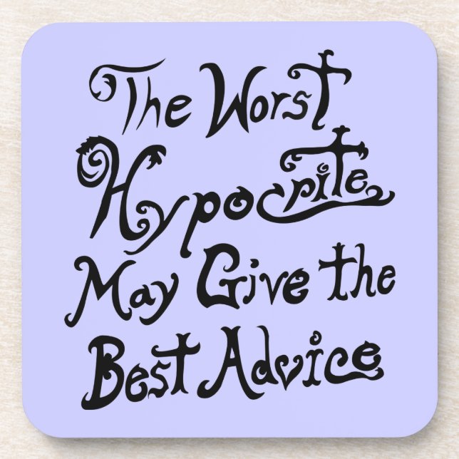 Posavasos El peor hipócrita (Frente)