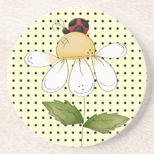 Posavasos El pequeño sorprender dulce de la mariquita