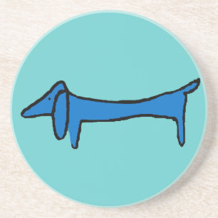 Posavasos El Perro Azul Dachshund