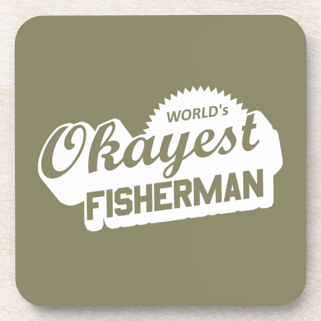 Posavasos El pescador más okánior del mundo (Frente)