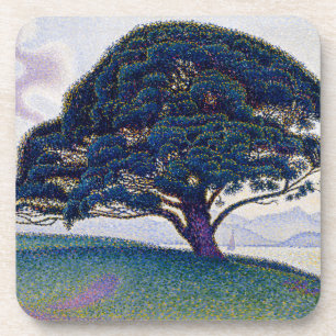 Posavasos El pino Bonaventure, pintura al óleo, Paul Signac