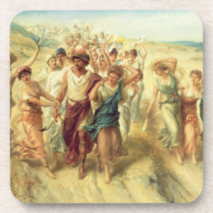 Posavasos El poeta Anacreon (570-485 A.C.) con sus musas,