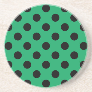 Posavasos El polka negro se pone en verde fresco