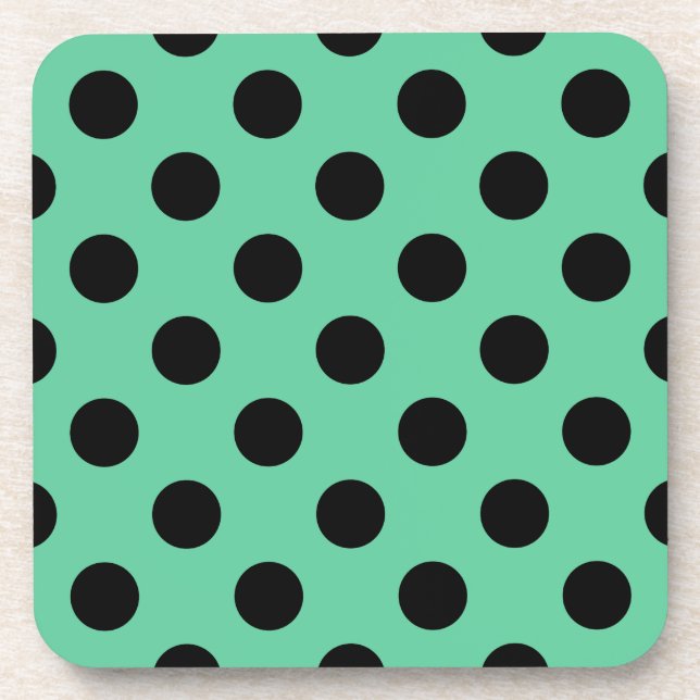 Posavasos El polka negro se pone verde a la menta (Frente)
