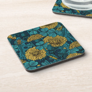 Posavasos El prado en amarillo y azul