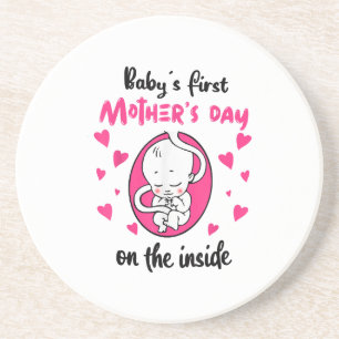 Posavasos El primer día de la madre del bebé en el interior