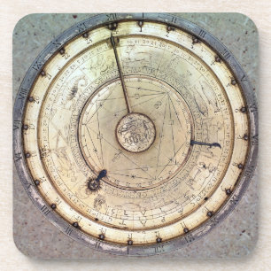 Posavasos El primer reloj de resorte con el caracol, vista a