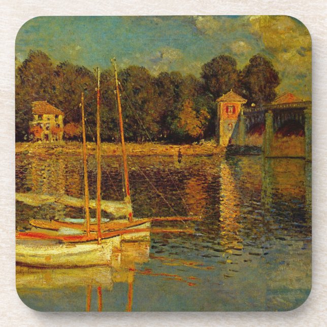 Posavasos El puente de Argenteuil de Claude Monet (Frente)