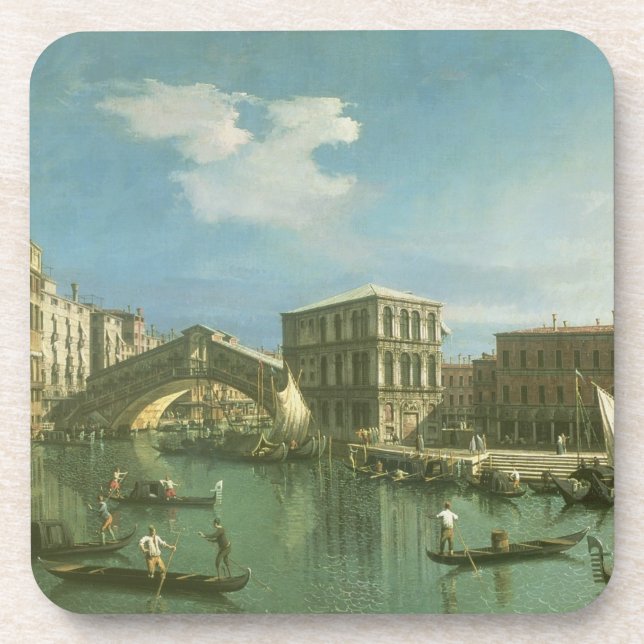 Posavasos El puente de Rialto, Venecia (Frente)