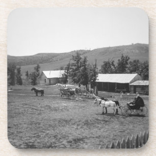 Posavasos El rancho de Haylie, el condado de Crook, Wyoming,