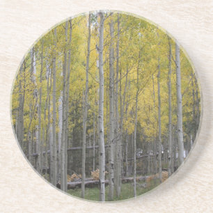 Posavasos El resplandor amarillo de Aspen