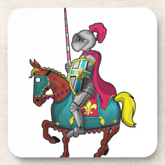 Posavasos El rey Arturo caballero medievil y caballo