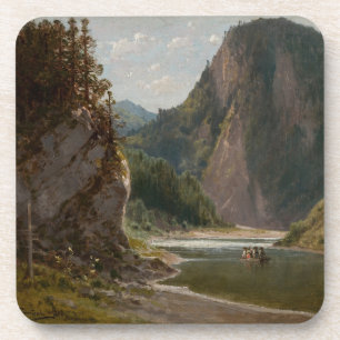 Posavasos El río Dunajec en las montañas Pieniny
