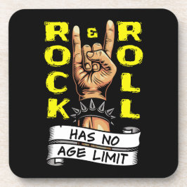 Posavasos "El rock y el rollo no tienen límite de edad"