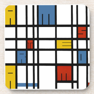 Posavasos El rompecabezas de Amsterdam (estilo de Mondrian)