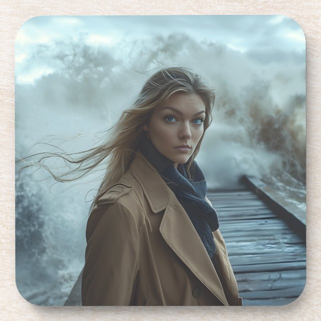 Posavasos El rugido del mar (Frente)