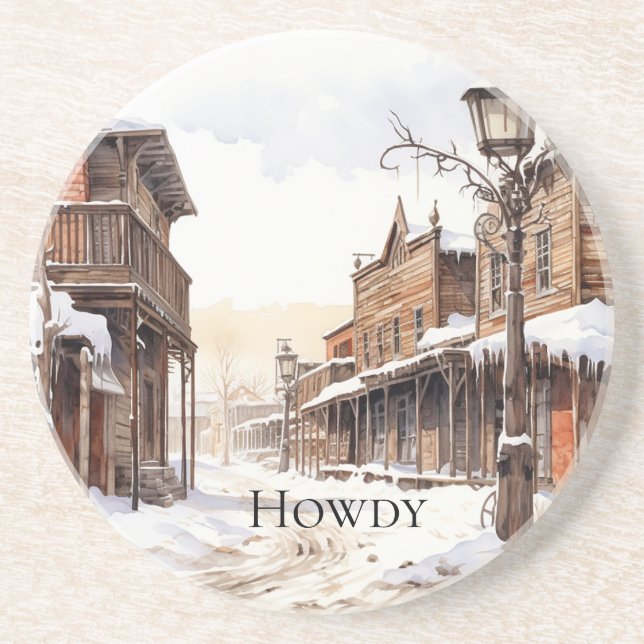 Posavasos El salvaje invierno occidental (Frente)