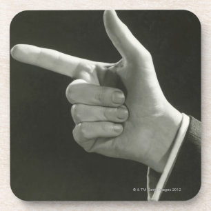 Posavasos El señalar del hombre