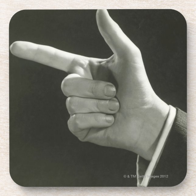 Posavasos El señalar del hombre (Frente)