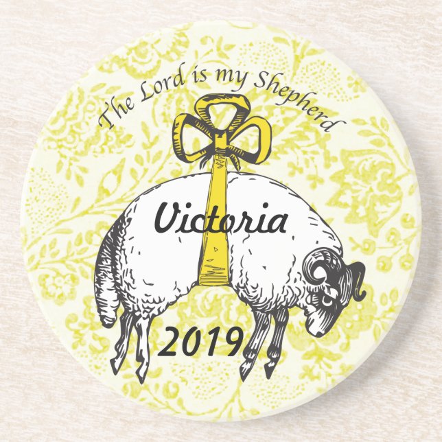 Posavasos El SEÑOR es mi pastor Salmo 23 (Frente)