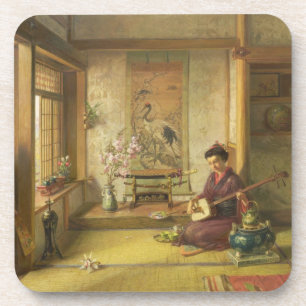 Posavasos El Shuttlecock perdido (aceite en lona)