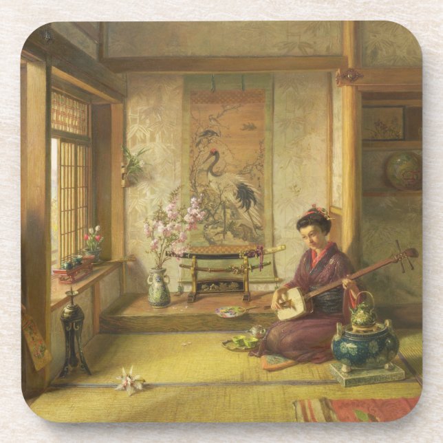 Posavasos El Shuttlecock perdido (aceite en lona) (Frente)