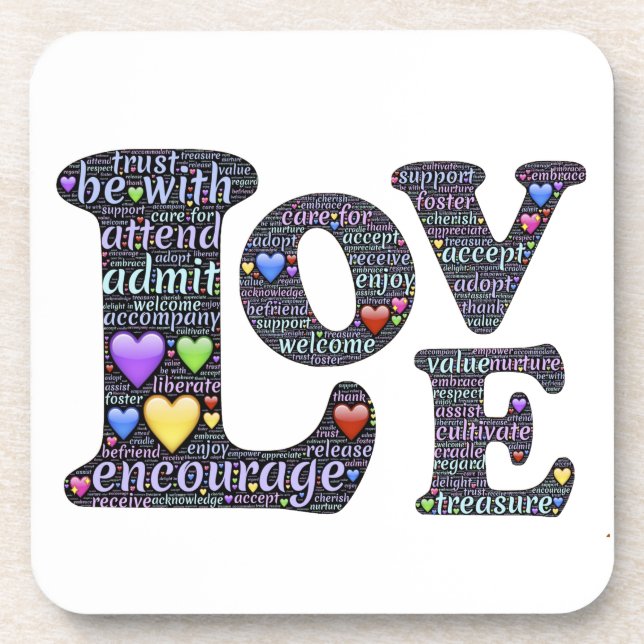 Posavasos El significado del amor (Frente)