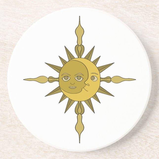 Posavasos El sol y la luna (Frente)