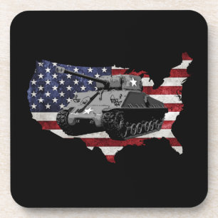 Posavasos El tanque de M4 Sherman