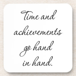 Posavasos El Tiempo Y Los Logros Duros Atractivos Plásticos